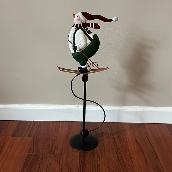 Skiing snowman metal - Picture 3 of 3